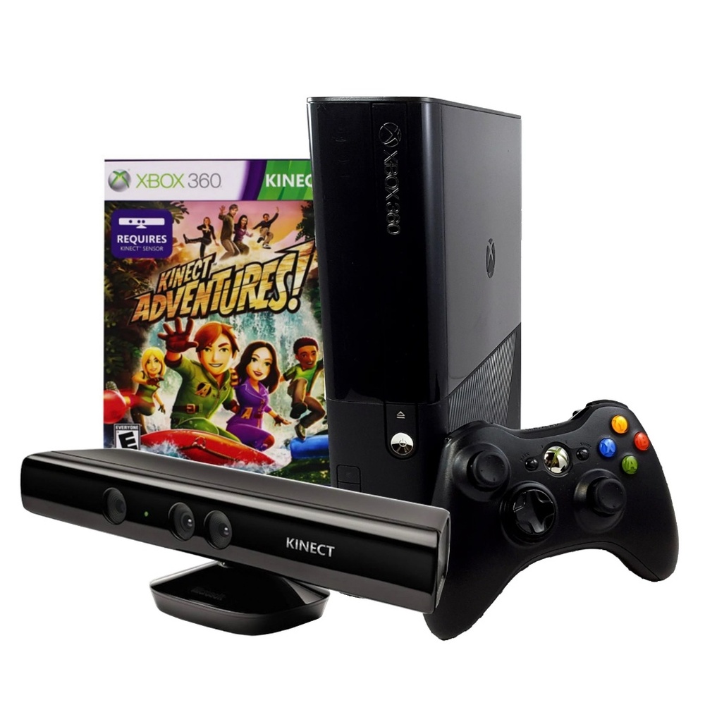 XBOX 360e + Kinect (Full Body Camera Controller) +2 Games (NEW) $800 MSRP (RARE)